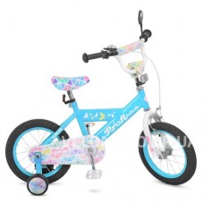 Велосипед детский PROF1 14Д. L14133 Butterfly 2 (голубой)